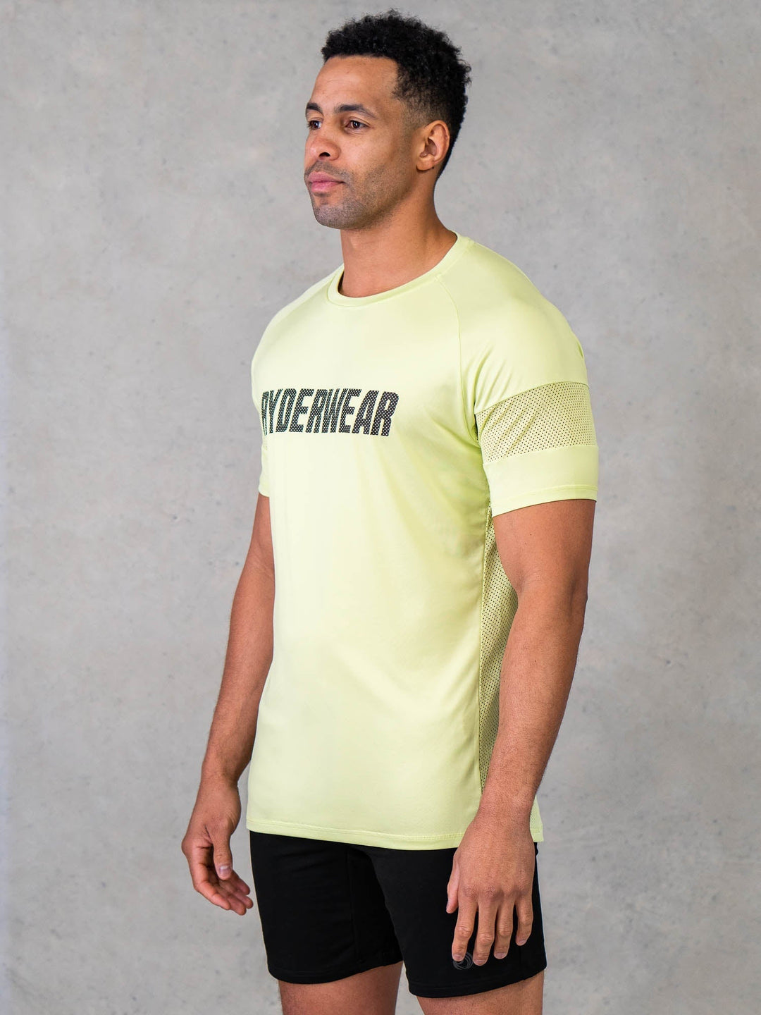 Flex Mesh T-Shirt - Lime Clothing Ryderwear 