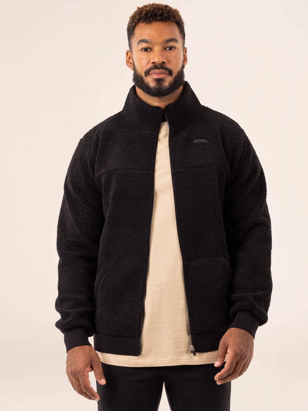 Flex Polar Fleece Jacket - Black Clothing Ryderwear 