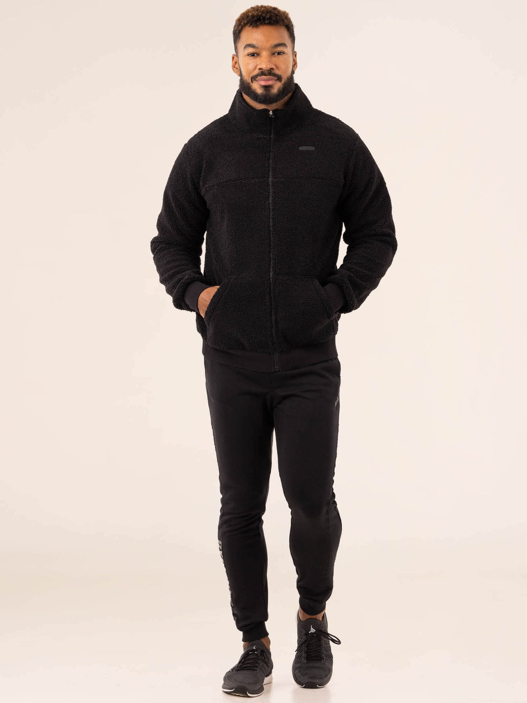 Flex Polar Fleece Jacket - Black Clothing Ryderwear 
