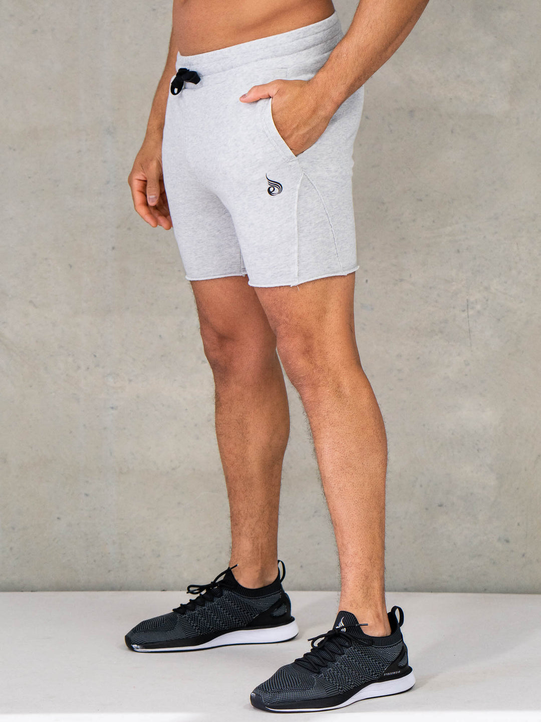 Force 6" Track Short - Chalk Grey Marl Clothing Ryderwear 