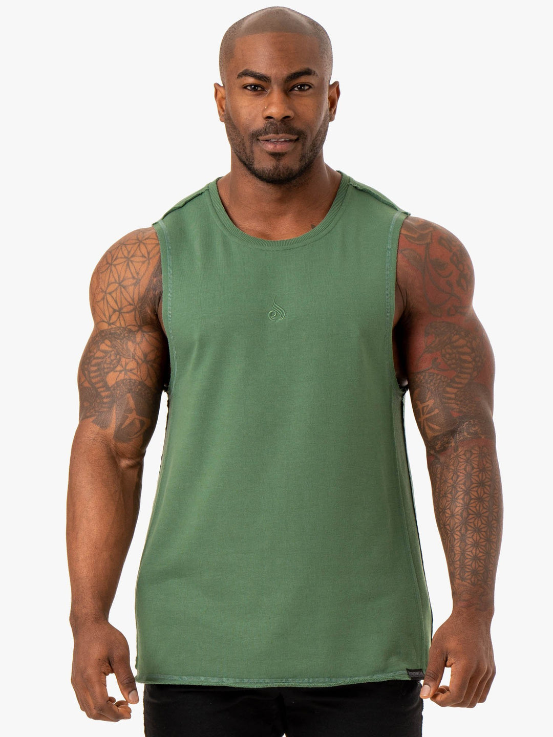 Force Fleece Tank - Green Clothing Ryderwear 