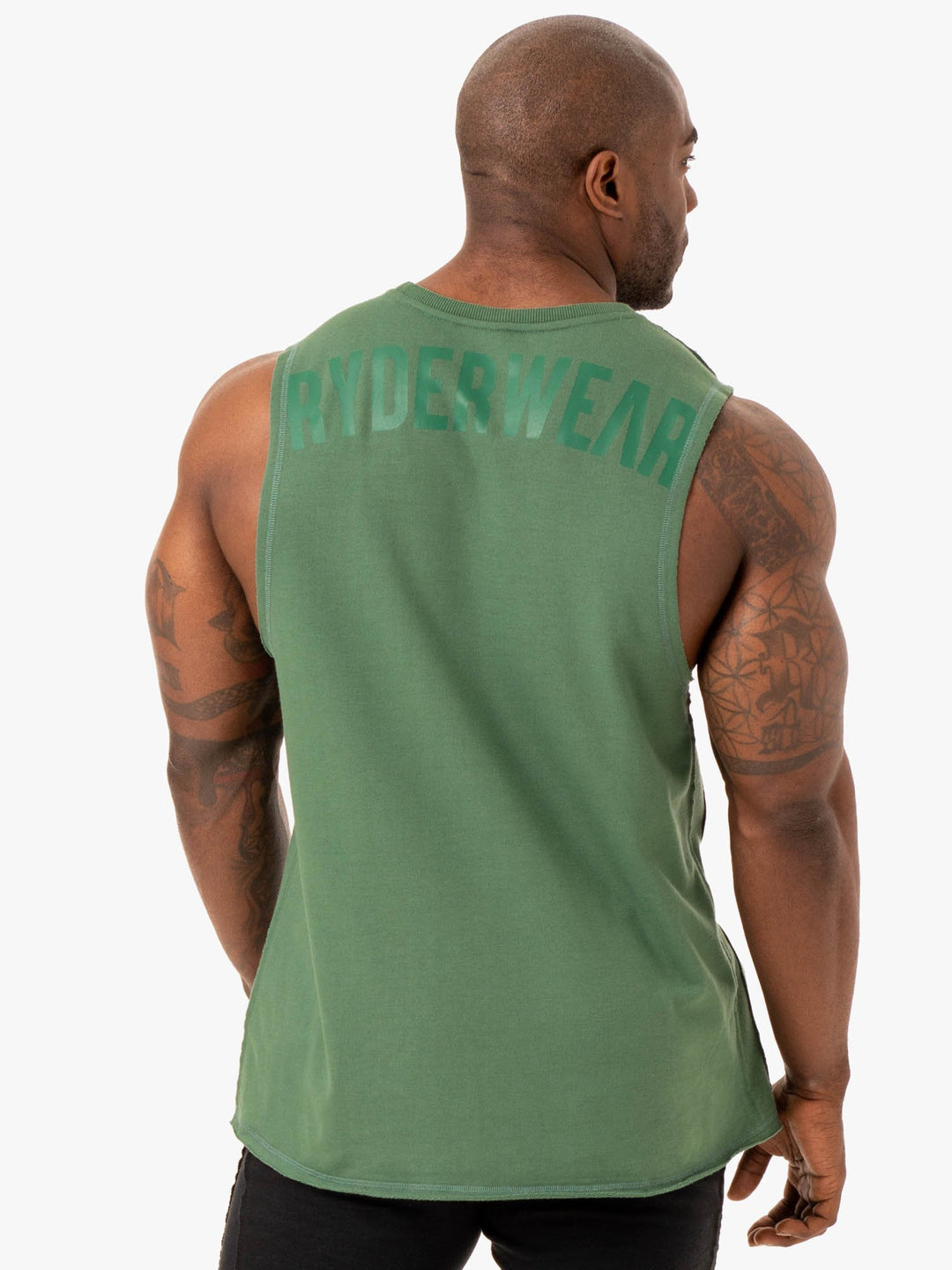 Force Fleece Tank - Green Clothing Ryderwear 