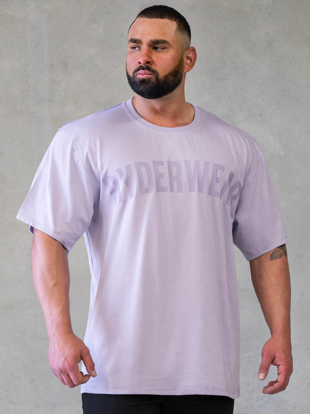 Force Oversized T-Shirt - Lavender Clothing Ryderwear 