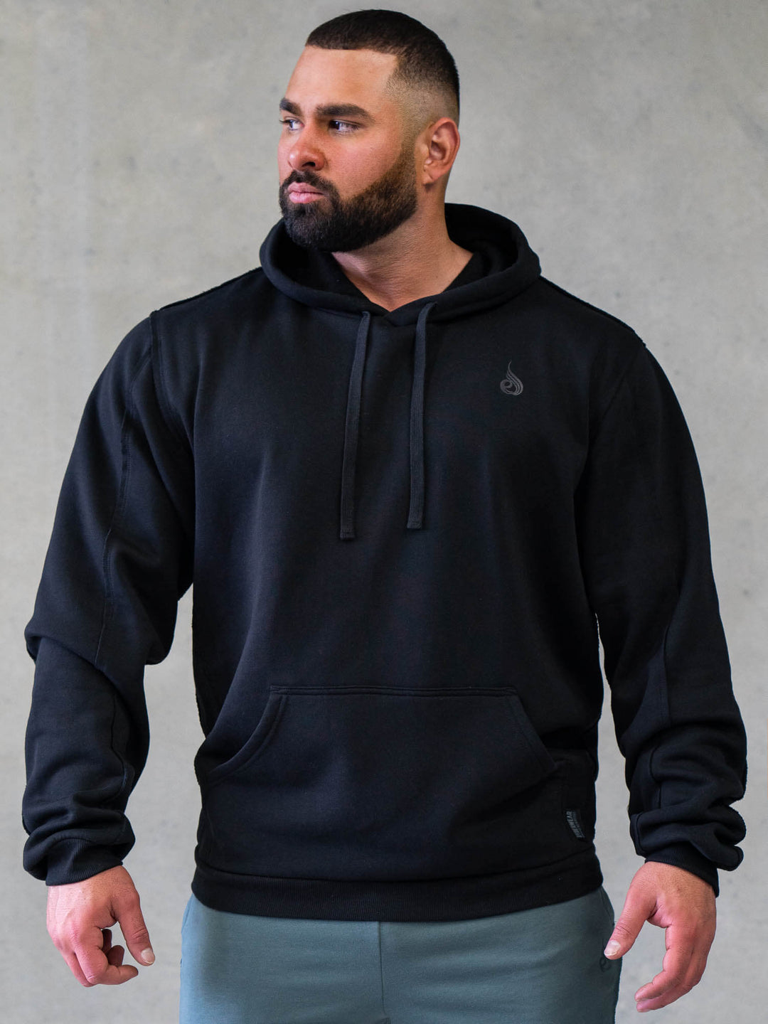 Force Pullover Hoodie - Black Clothing Ryderwear 