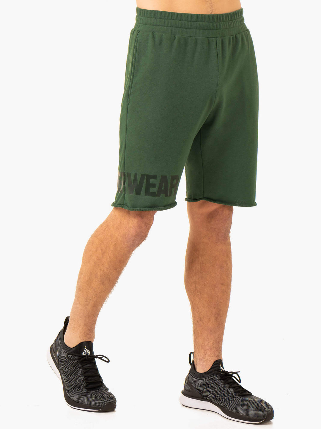 Heritage Fleece Track Shorts - Green Clothing Ryderwear 