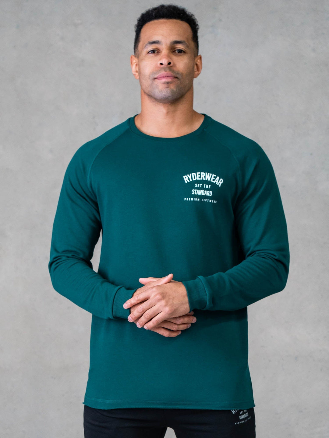 Legacy Crewneck - Emerald Clothing Ryderwear 