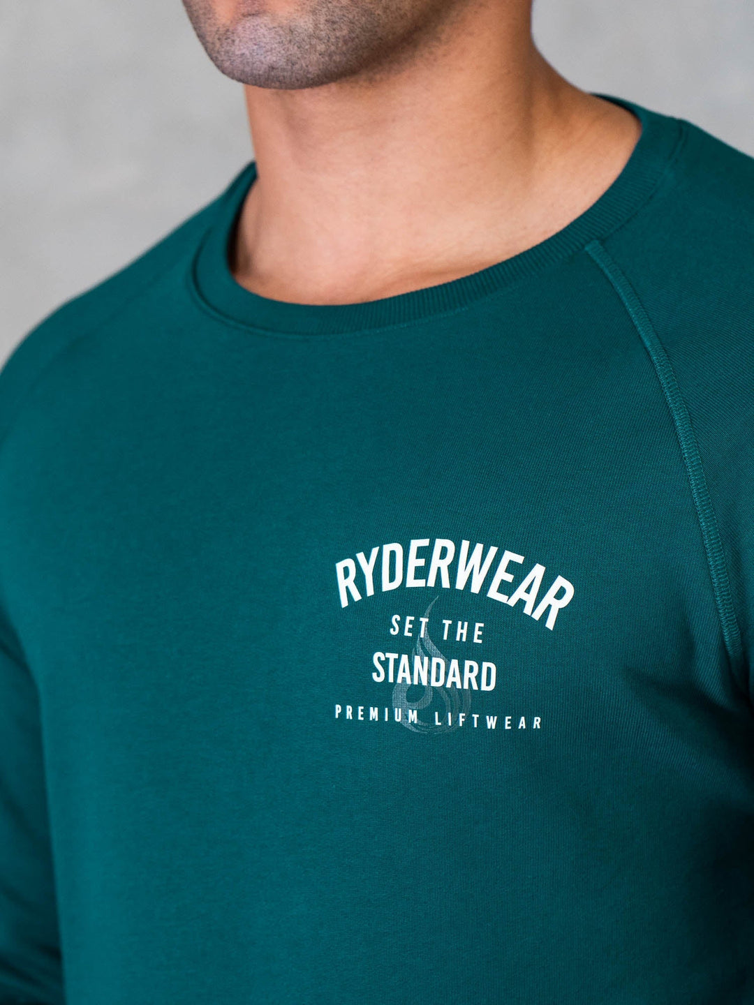 Legacy Crewneck - Emerald Clothing Ryderwear 