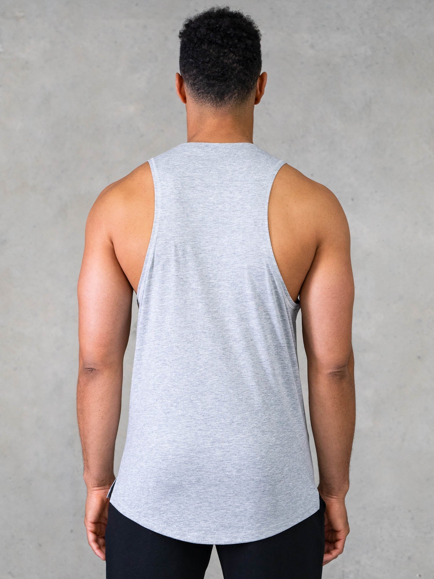 Legacy Drop Armhole Tank - Grey Marl - Ryderwear