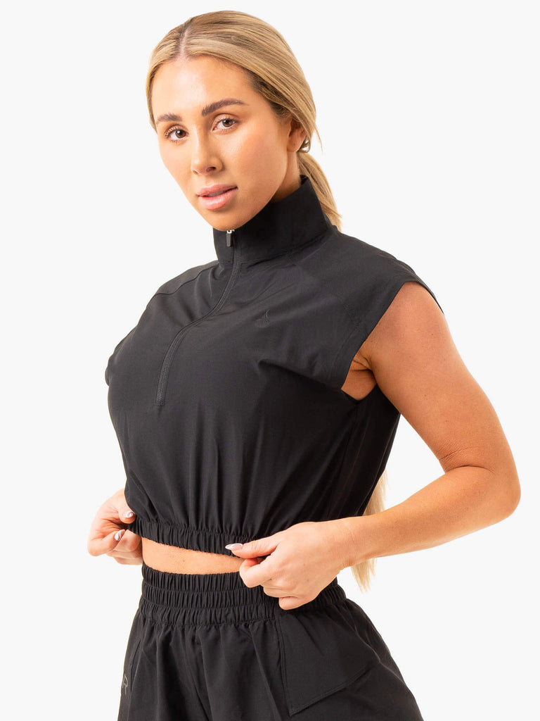 Level Up Sleeveless Training Top Black Ryderwear