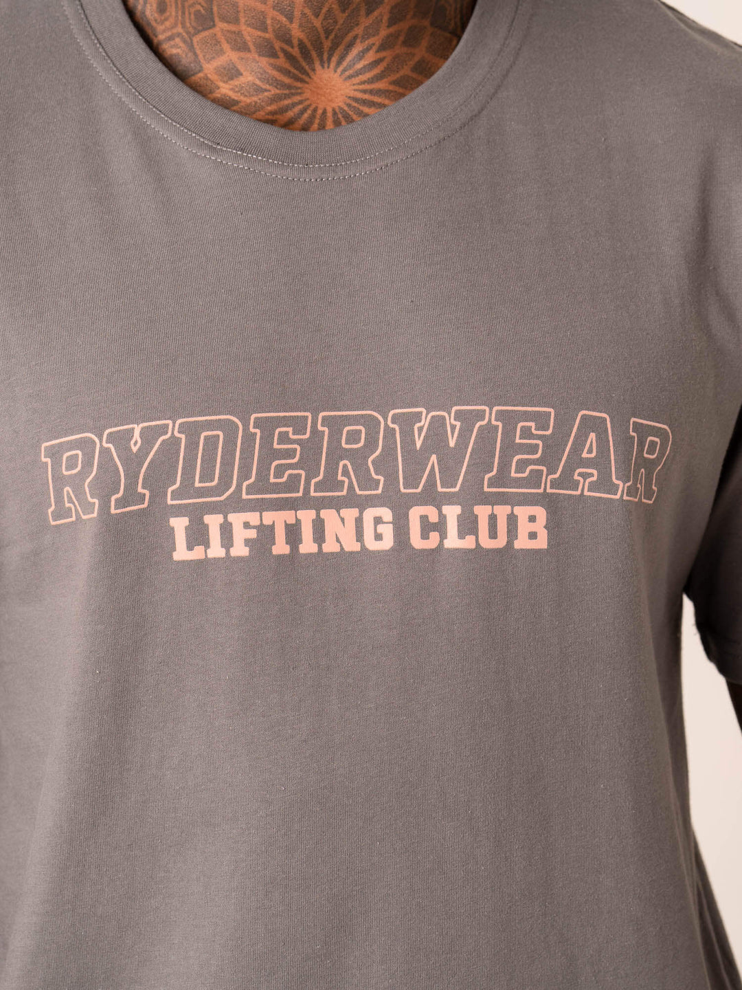 Lifting Club T-Shirt - Charcoal Clothing Ryderwear 