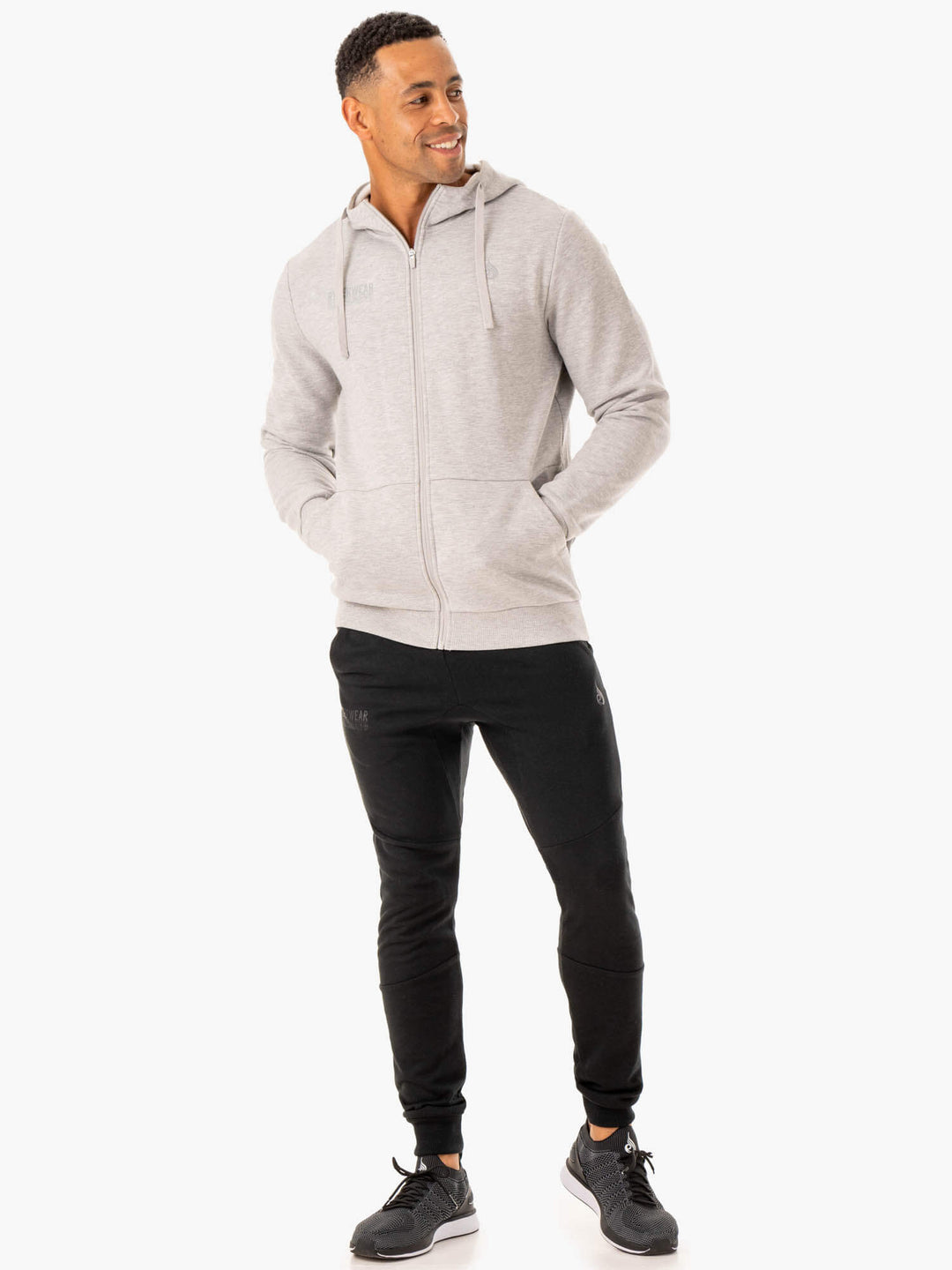 Limitless Zip Up Jacket - Grey Marl Clothing Ryderwear 
