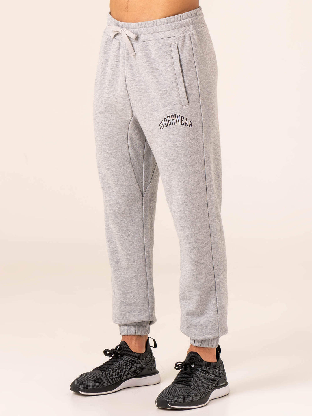 Men's Collegiate Track Pant - Grey Marl Clothing Ryderwear 