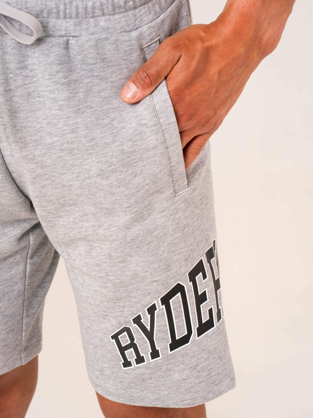 Men's Collegiate Track Short - Grey Marl Clothing Ryderwear 