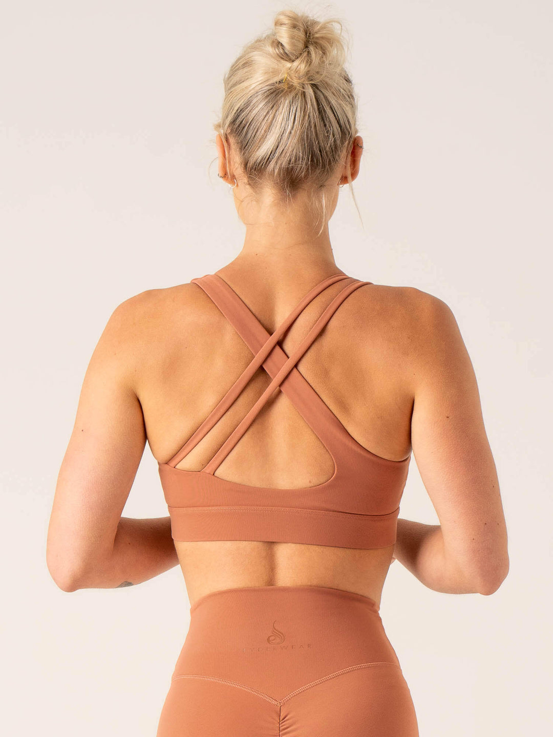Momentum V-Neck Sports Bra - Clay Clothing Ryderwear 