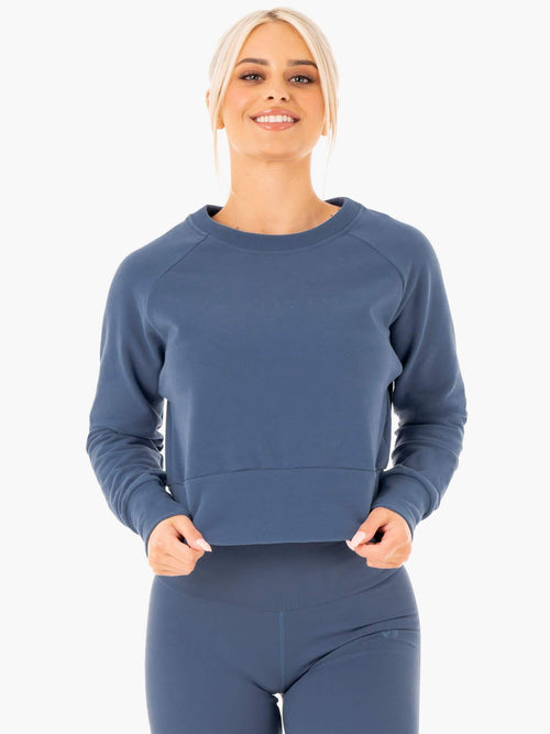 Motion Sweater Steel Blue
