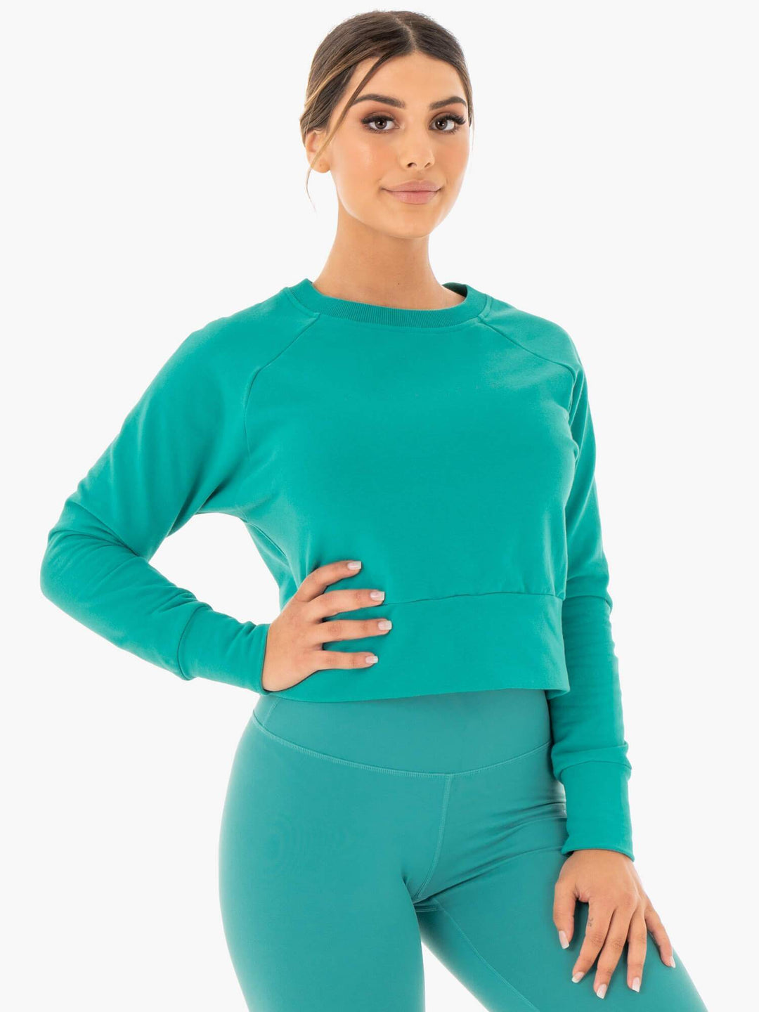 Motion Sweater - Teal Clothing Ryderwear 