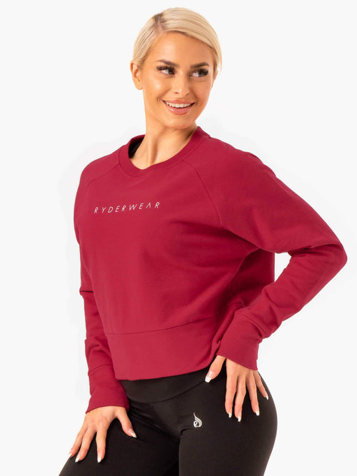 Motion Sweater Wine Red