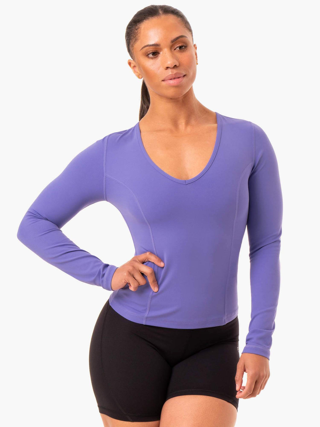NKD Align Long Sleeve Training Top - Purple Clothing Ryderwear 
