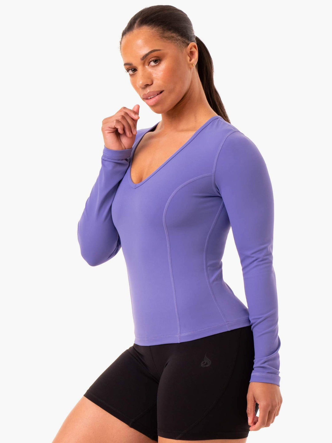 NKD Align Long Sleeve Training Top - Purple Clothing Ryderwear 
