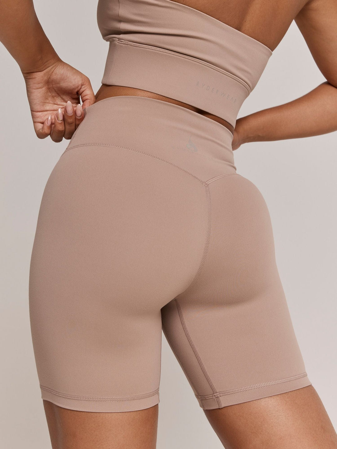 NKD Arch Mid-Length Shorts - Taupe Clothing Ryderwear 