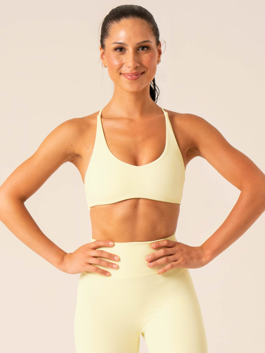 NKD Embody Sports Crop - Lemon Clothing Ryderwear 