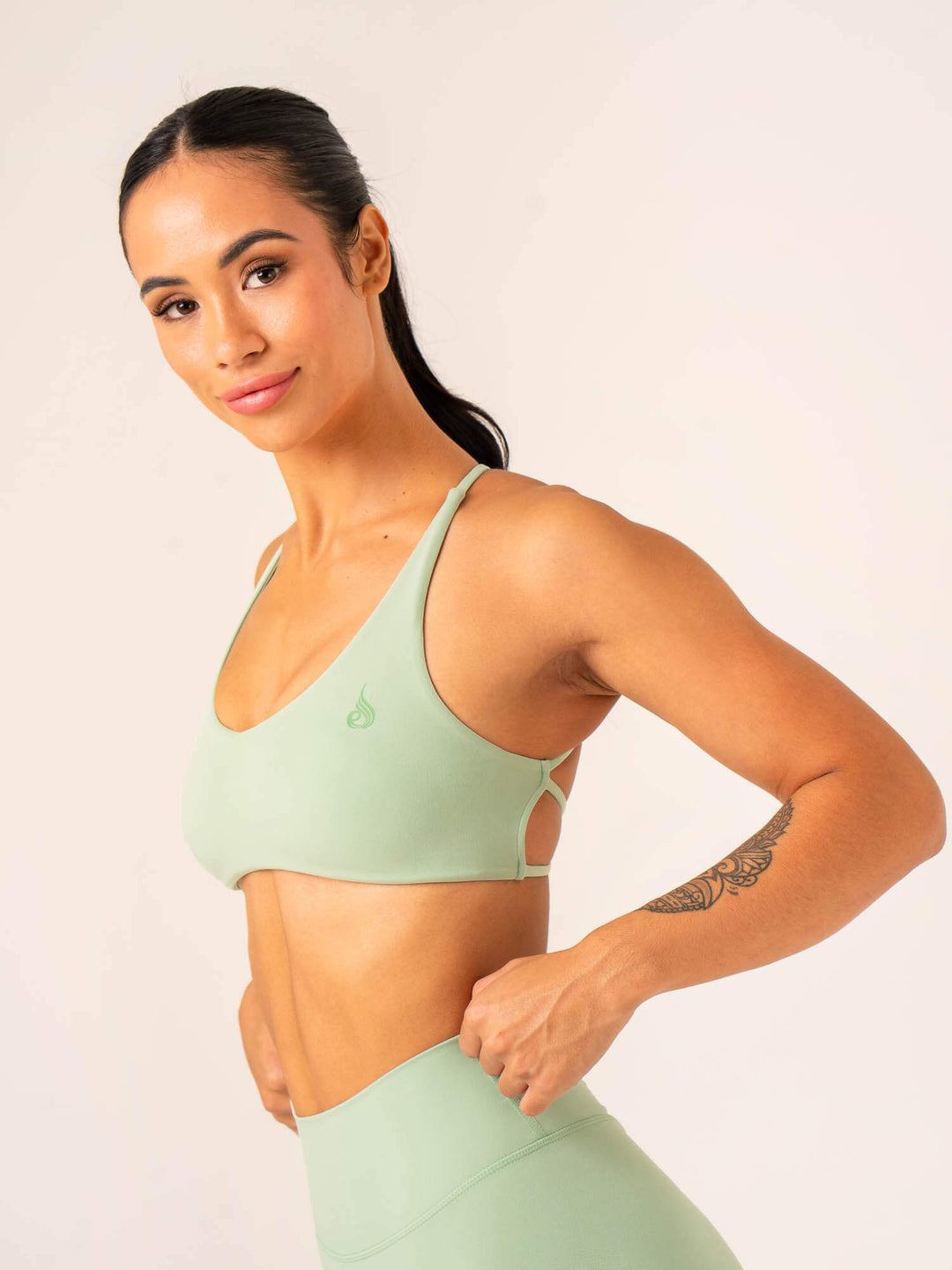 NKD Embody Sports Crop - Pistachio Clothing Ryderwear 