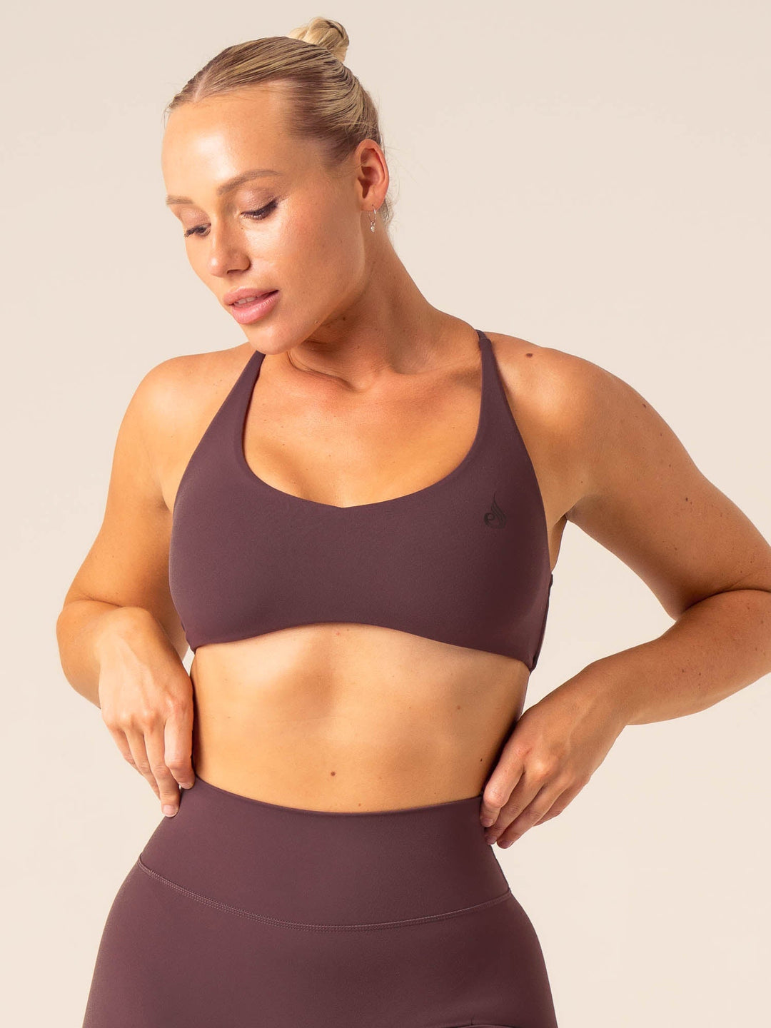 NKD Embody Sports Crop - Plum Clothing Ryderwear 
