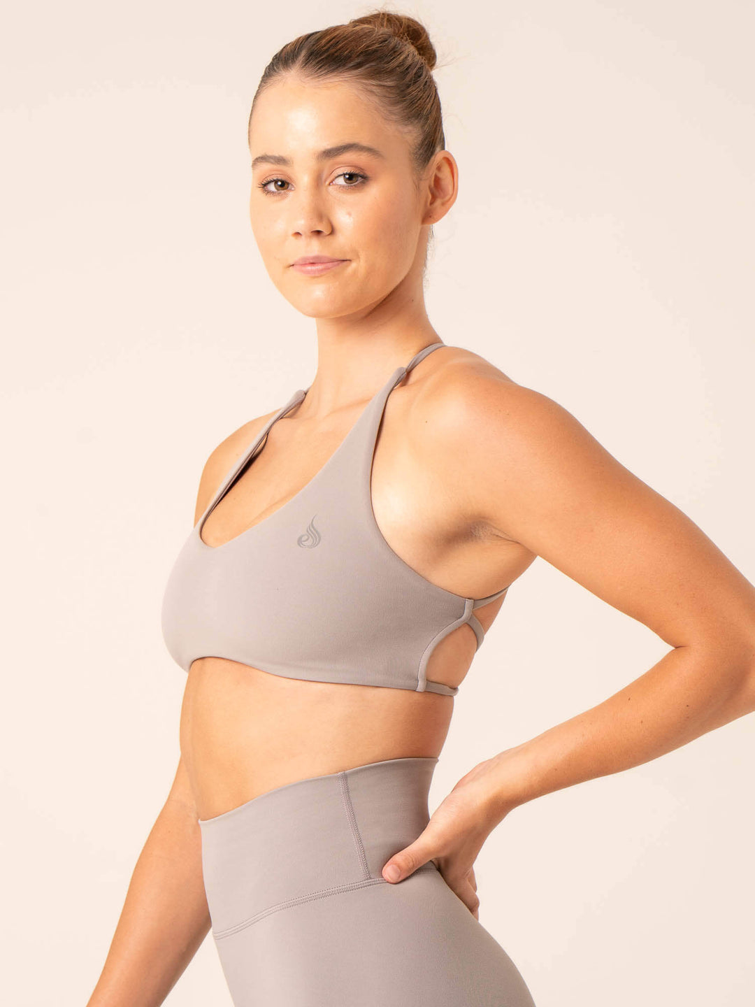 NKD Embody Sports Crop - Steel Grey Clothing Ryderwear 