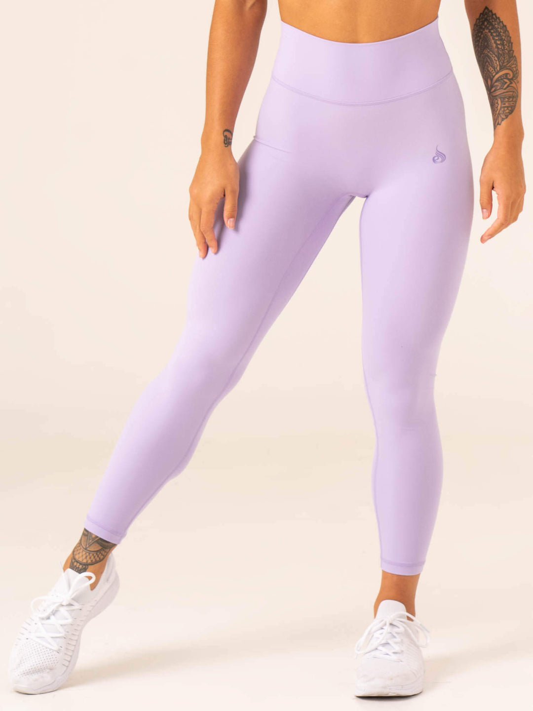 NKD High Waisted Scrunch Leggings - Lavender Clothing Ryderwear 