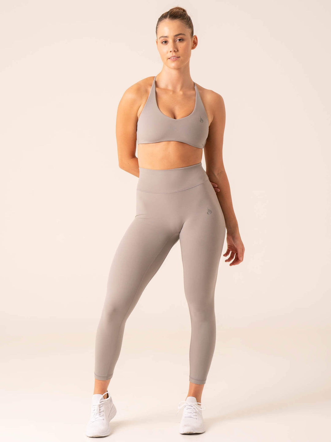 NKD High Waisted Scrunch Leggings - Steel Grey Clothing Ryderwear 