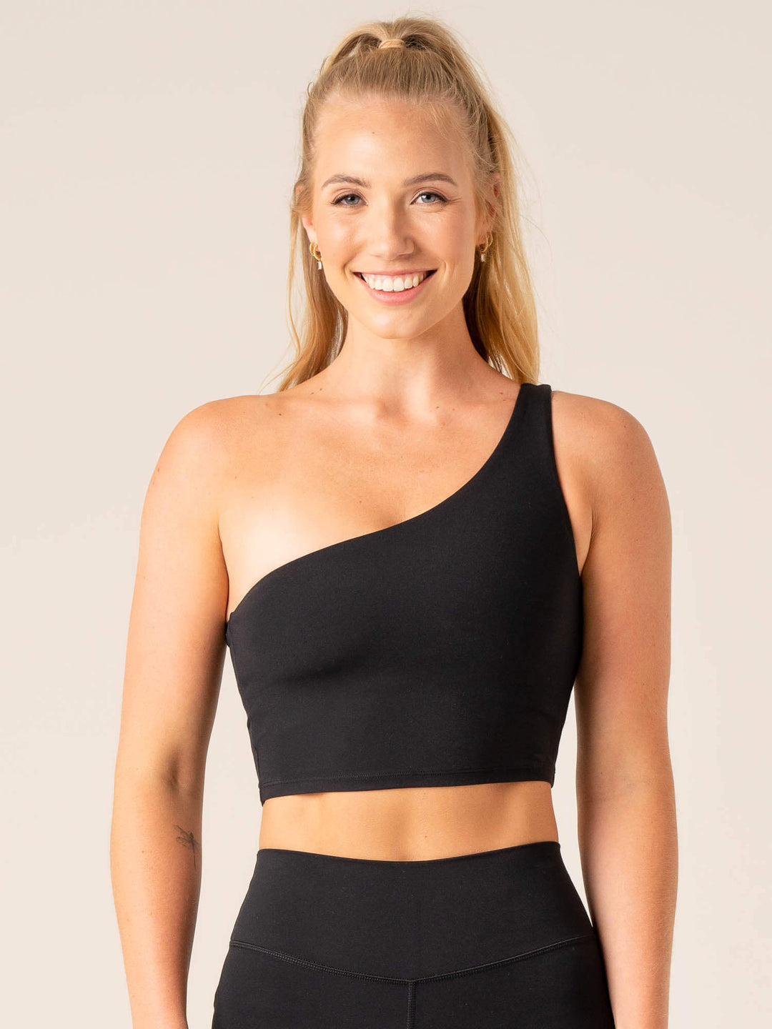 Ryderwear Womens NKD One Shoulder Tank Bra - Black XL Ryderwear Womens NKD One Shoulder Tank Bra - Black XL