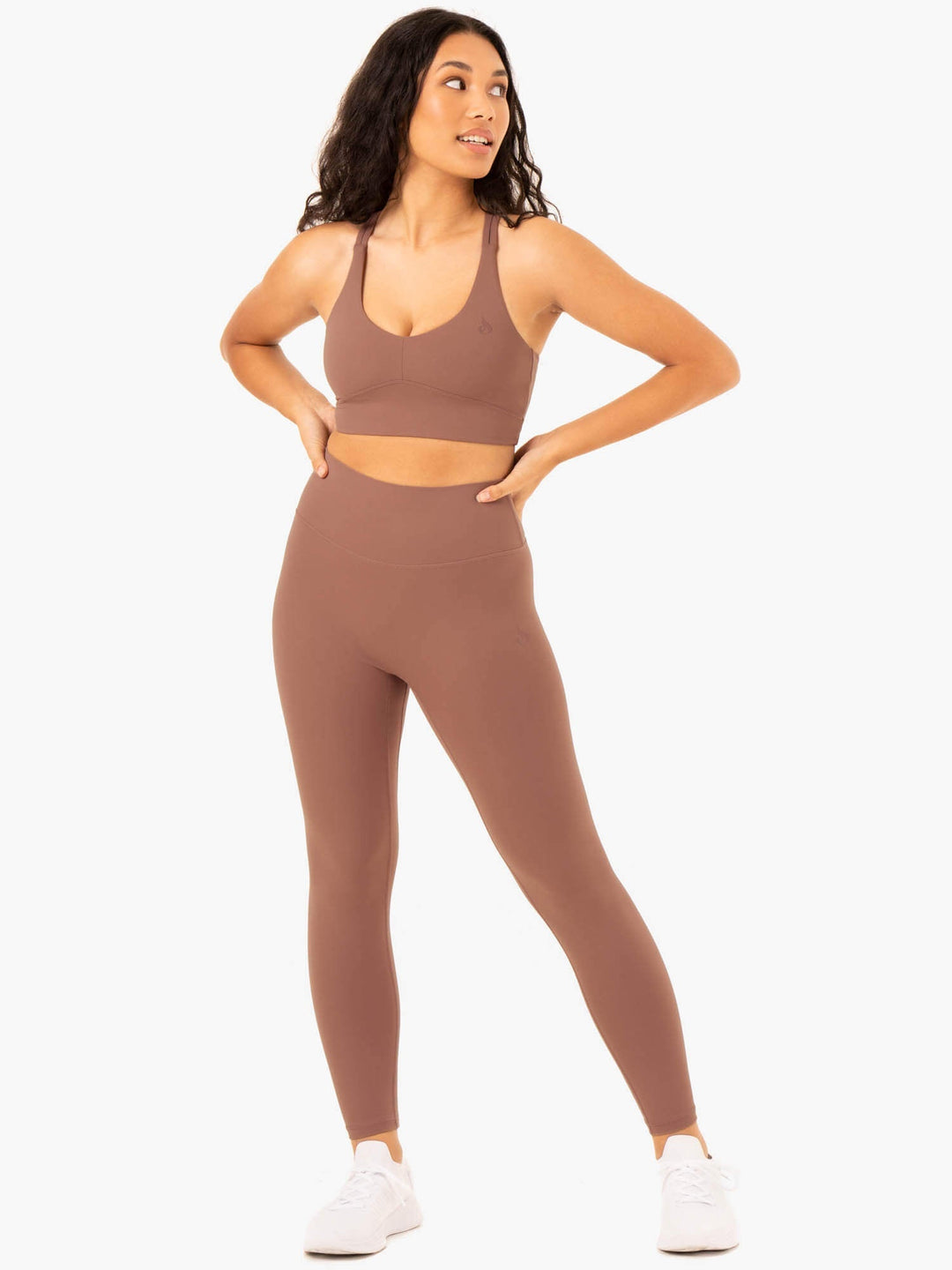 NKD Refine Sports Bra - Mocha Clothing Ryderwear 