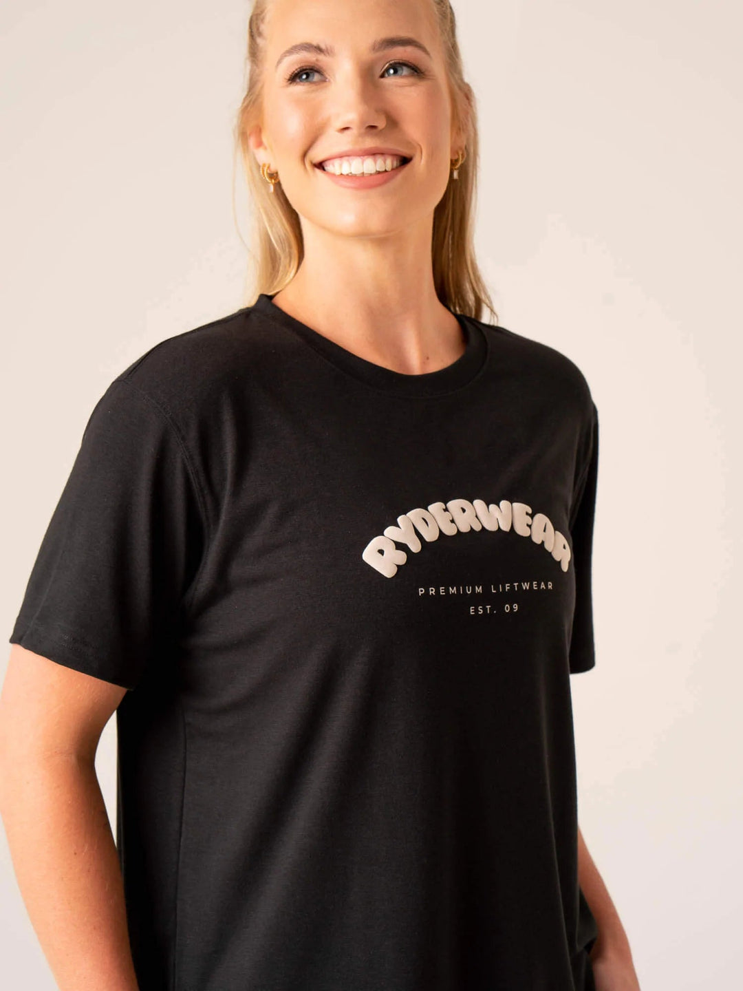 Longline black online t shirt