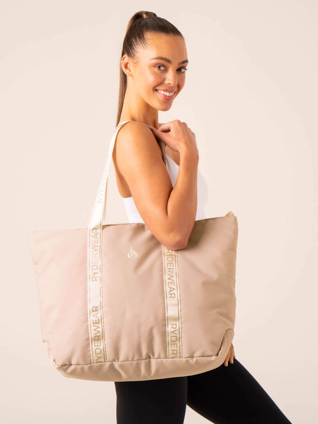 On The Go Tote Bag - Oatmeal Accessories Ryderwear 