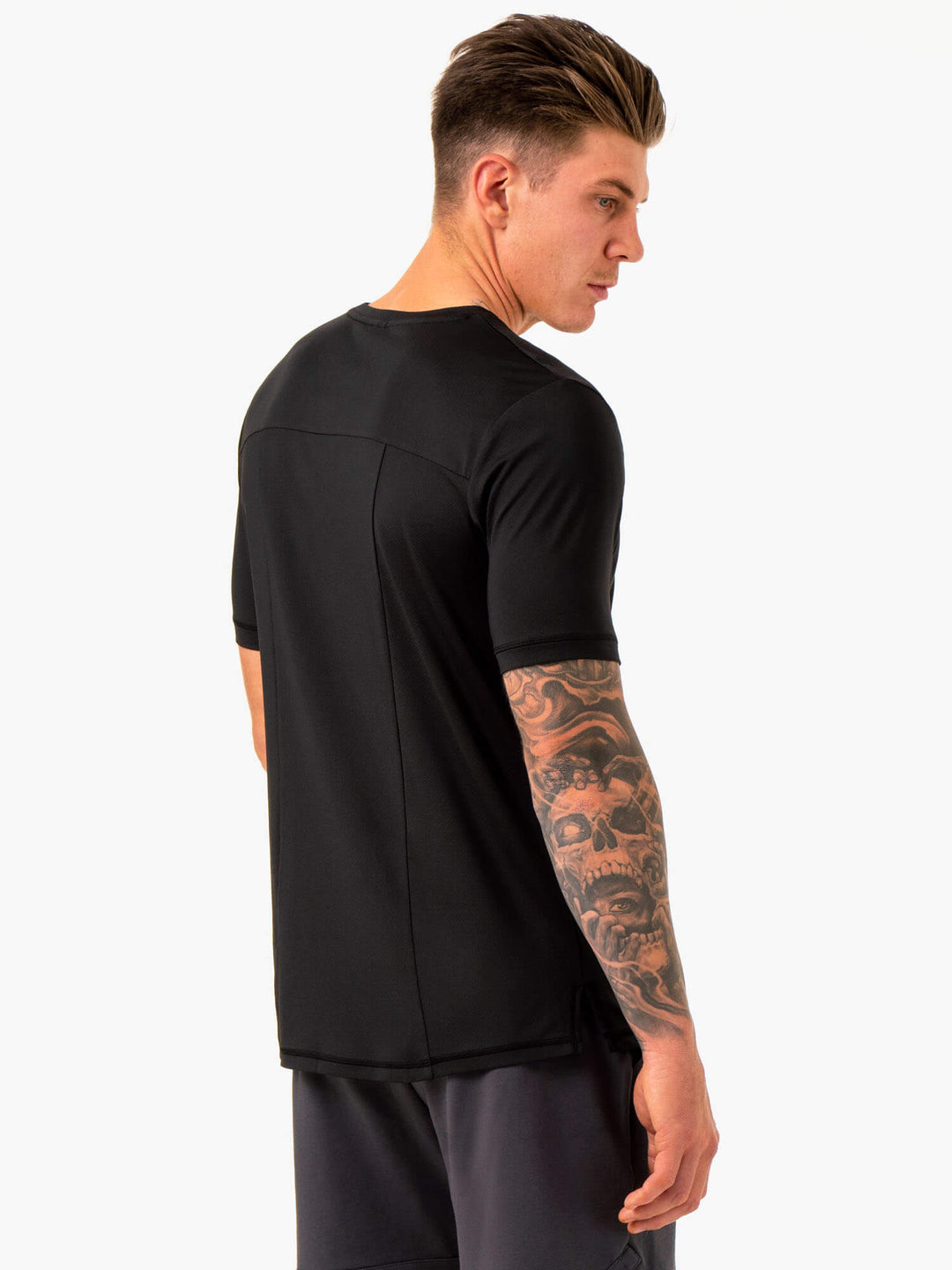 Optimal Mesh T-Shirt - Black Clothing Ryderwear 