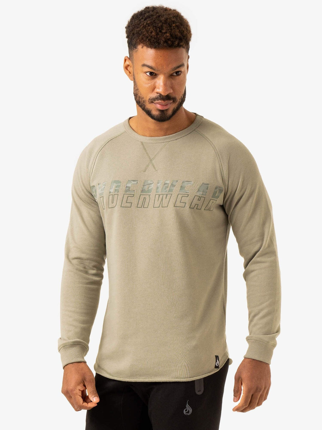 Overdrive Crew Neck - Sage Green Clothing Ryderwear 