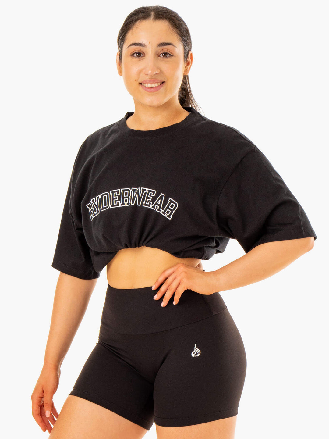Oversized T-Shirt - Black Clothing Ryderwear 