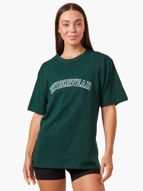 Oversized T-Shirt Bottle Green
