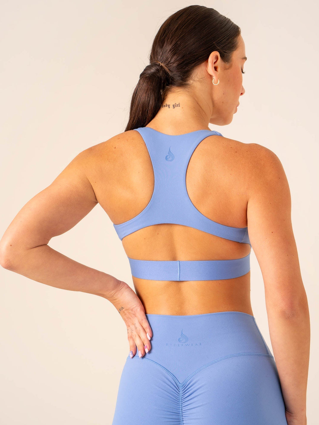 Prime Sports Bra - Cornflower Blue Clothing Ryderwear 