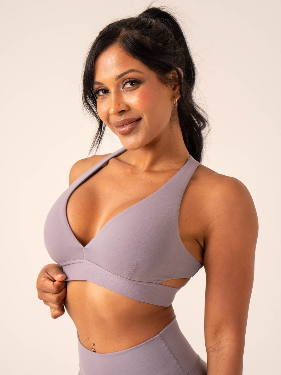 Prime Sports Bra - Mauve Clothing Ryderwear 
