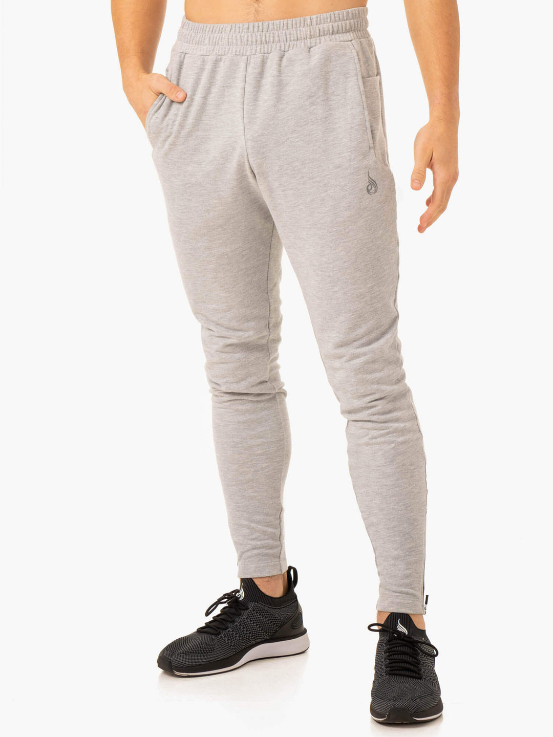 Pursuit Track Pants Light Grey Marl Ryderwear