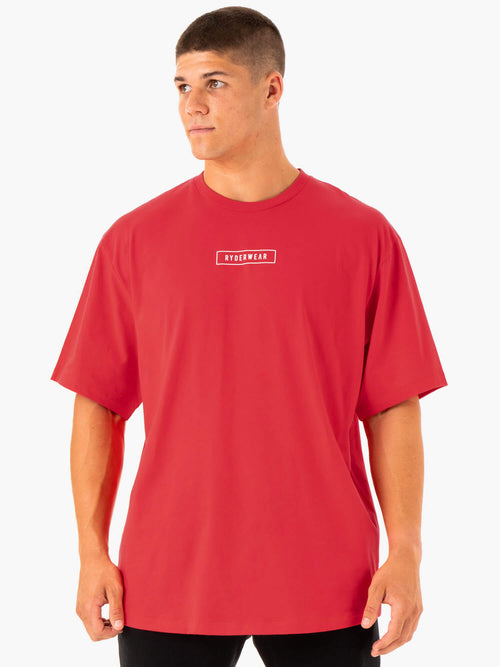 Recharge T-Shirt Red blue
