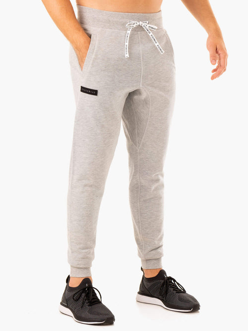 Recharge Tapered Track Pant Grey Marl blue