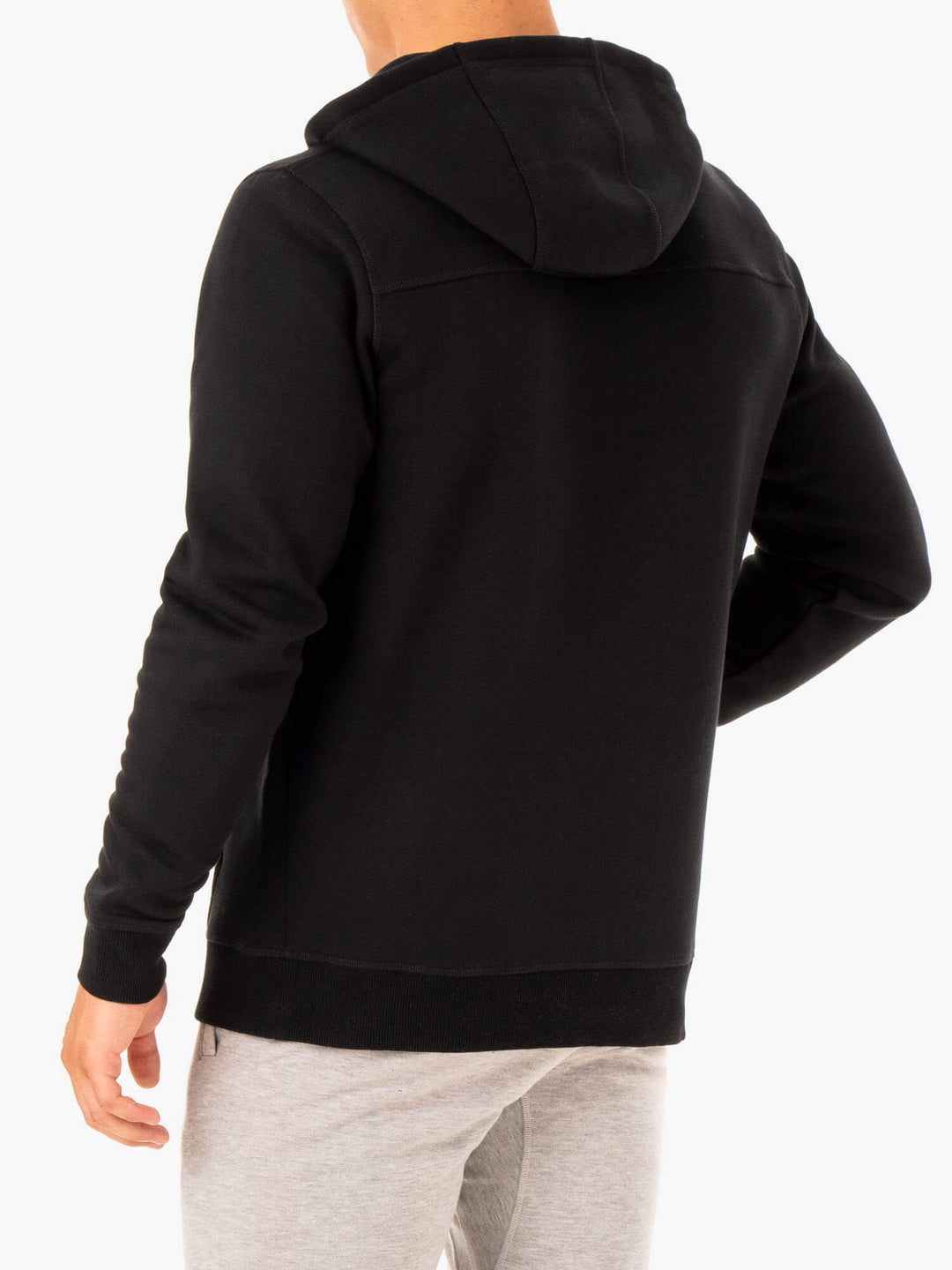 hoodie with zipper in back