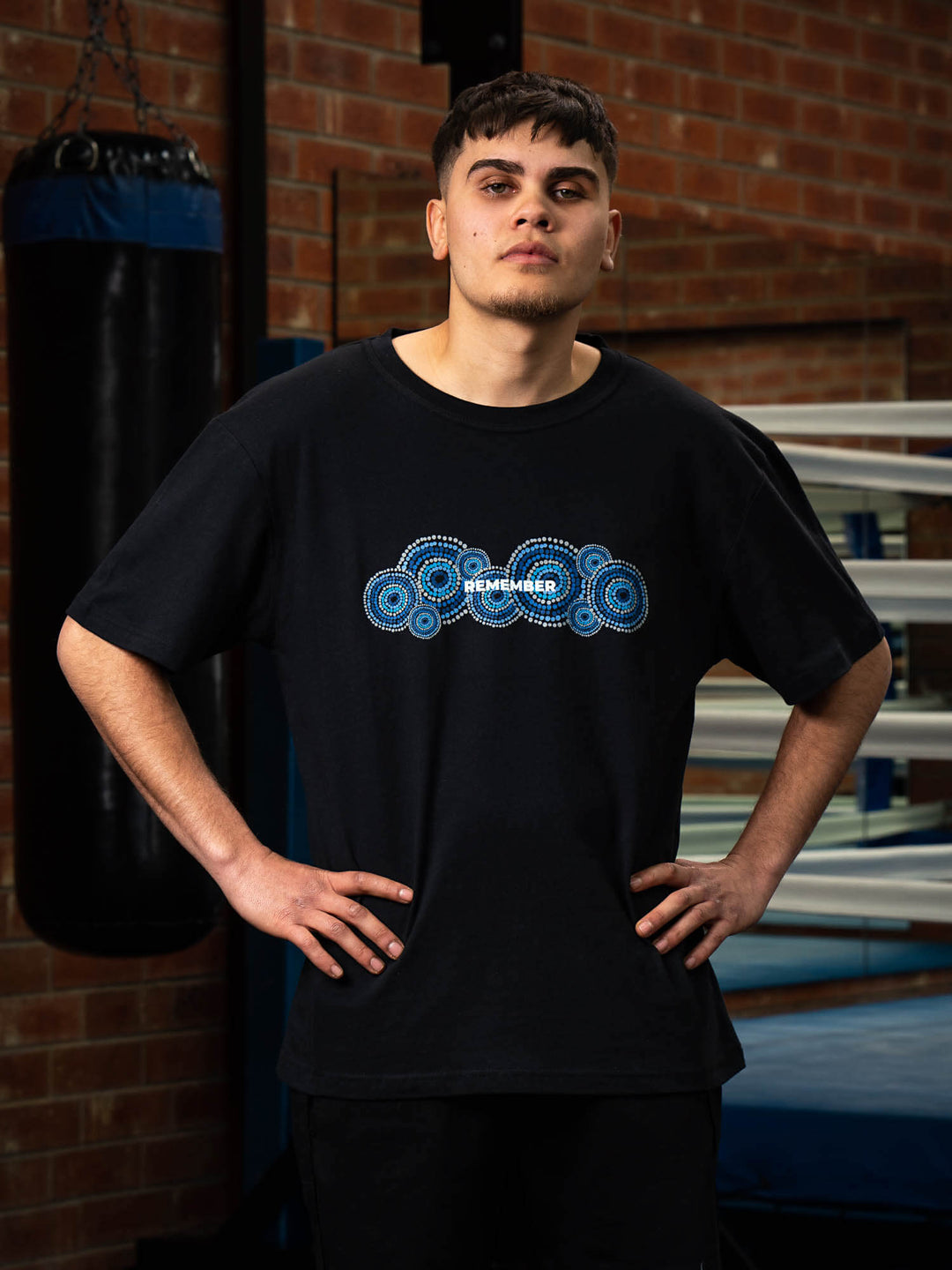 Remember Oversized T-Shirt - Black Clothing Ryderwear 