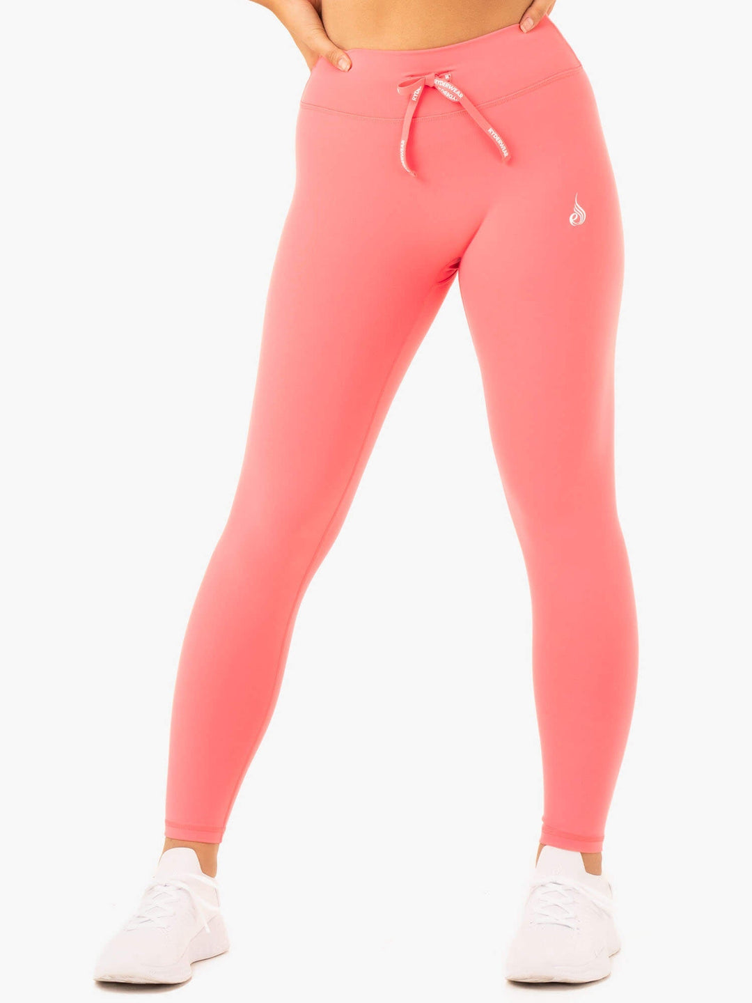 Replay High Waisted Leggings - Coral Clothing Ryderwear 