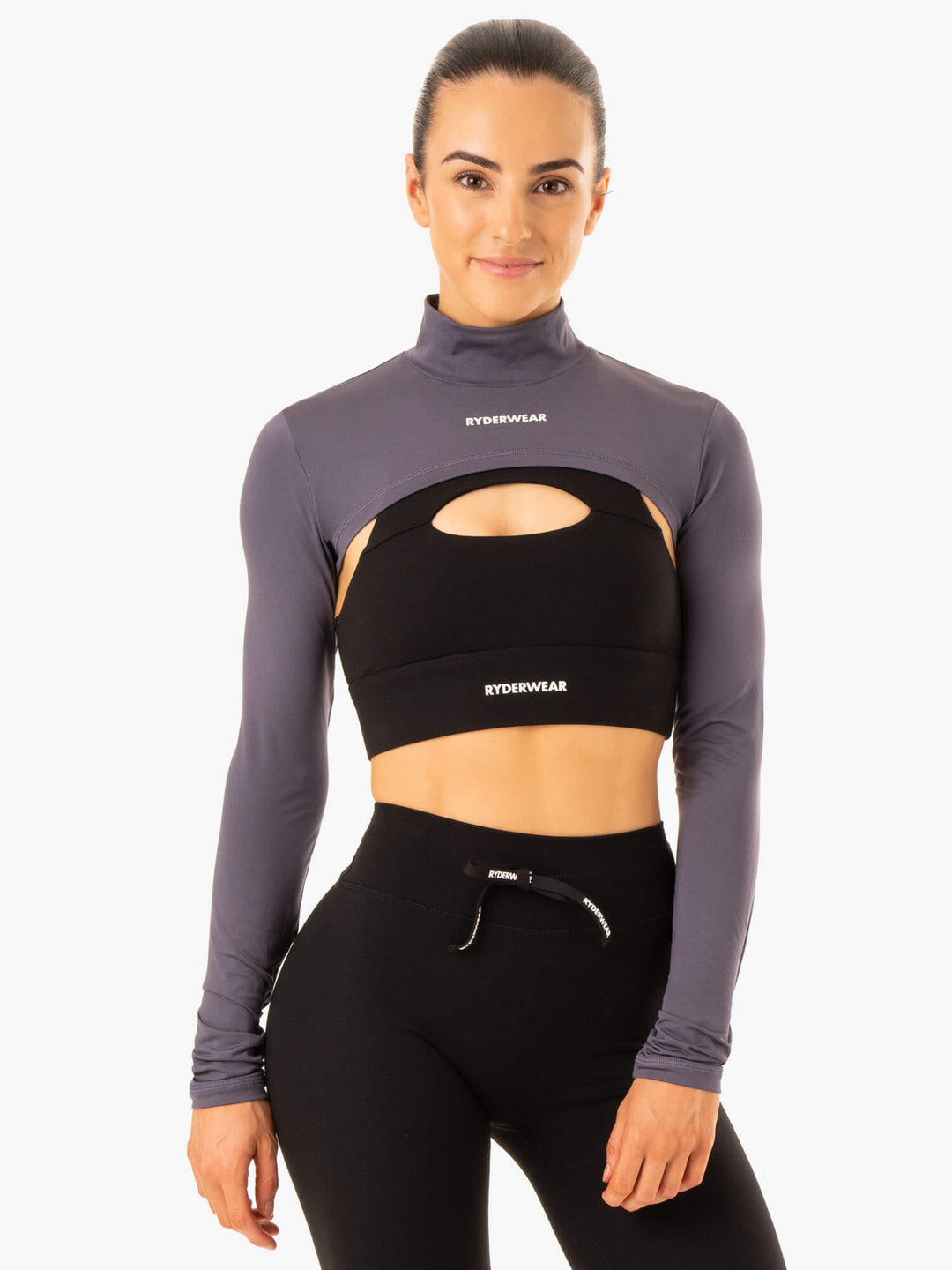 Replay Super Crop - Charcoal Clothing Ryderwear 