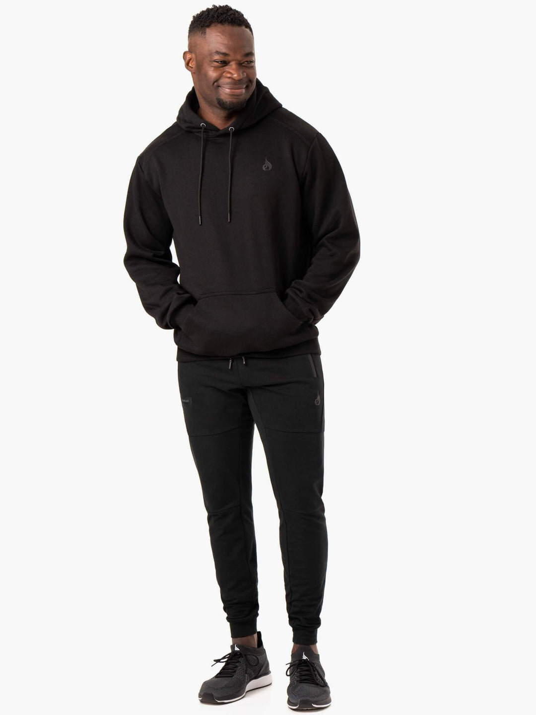 Reset Pullover Hoodie - Black Clothing Ryderwear 