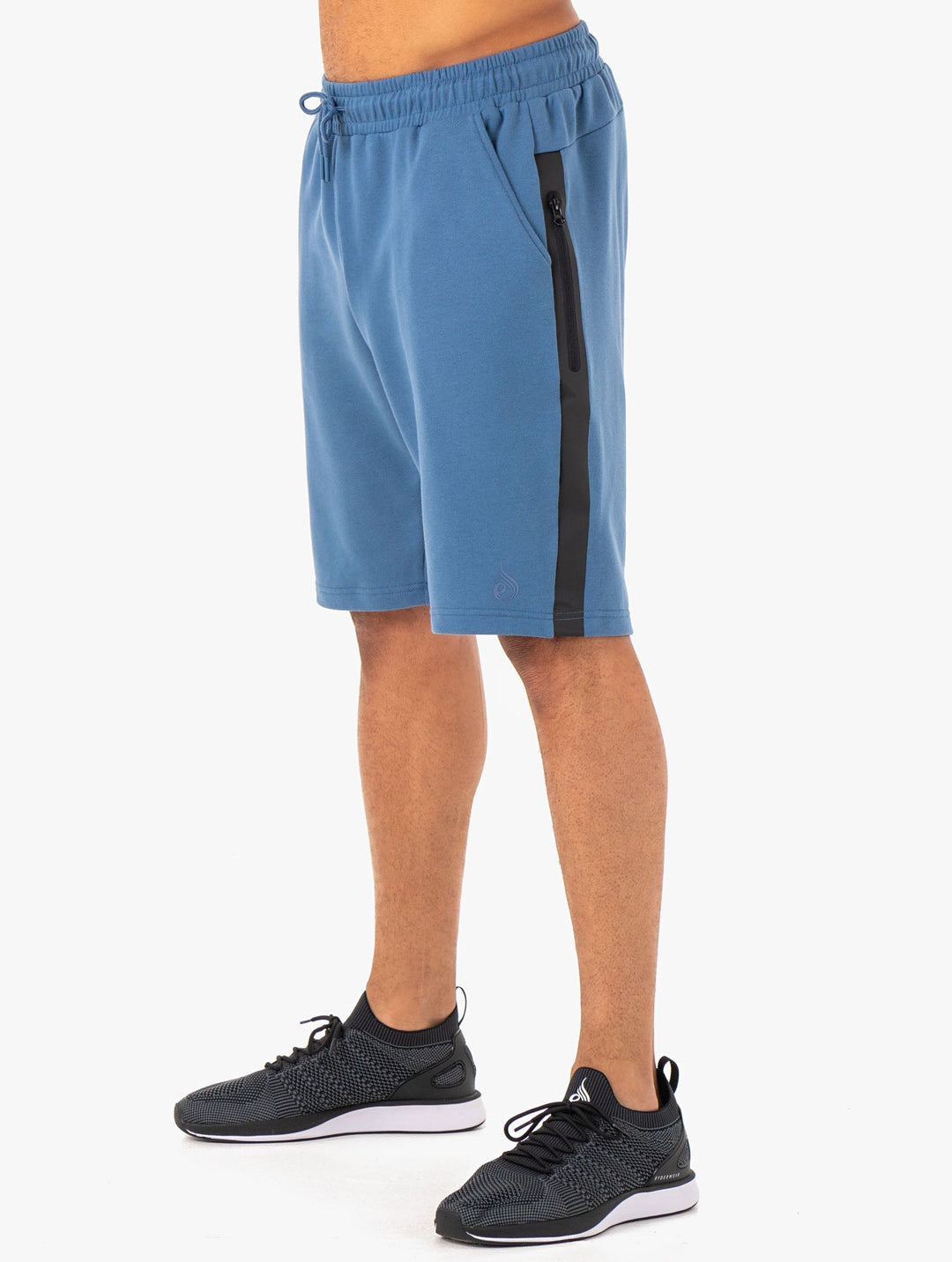 Restore Fleece Track Short - Blue Clothing Ryderwear 