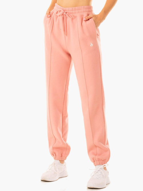 Revival High Waisted Track Pant - Pink - Ryderwear